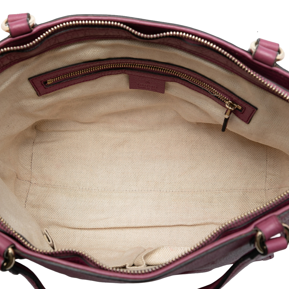 Pre-Loved Gucci Small Pebbled Leather Soho Cellarius Satchel - Picture 6 of 7